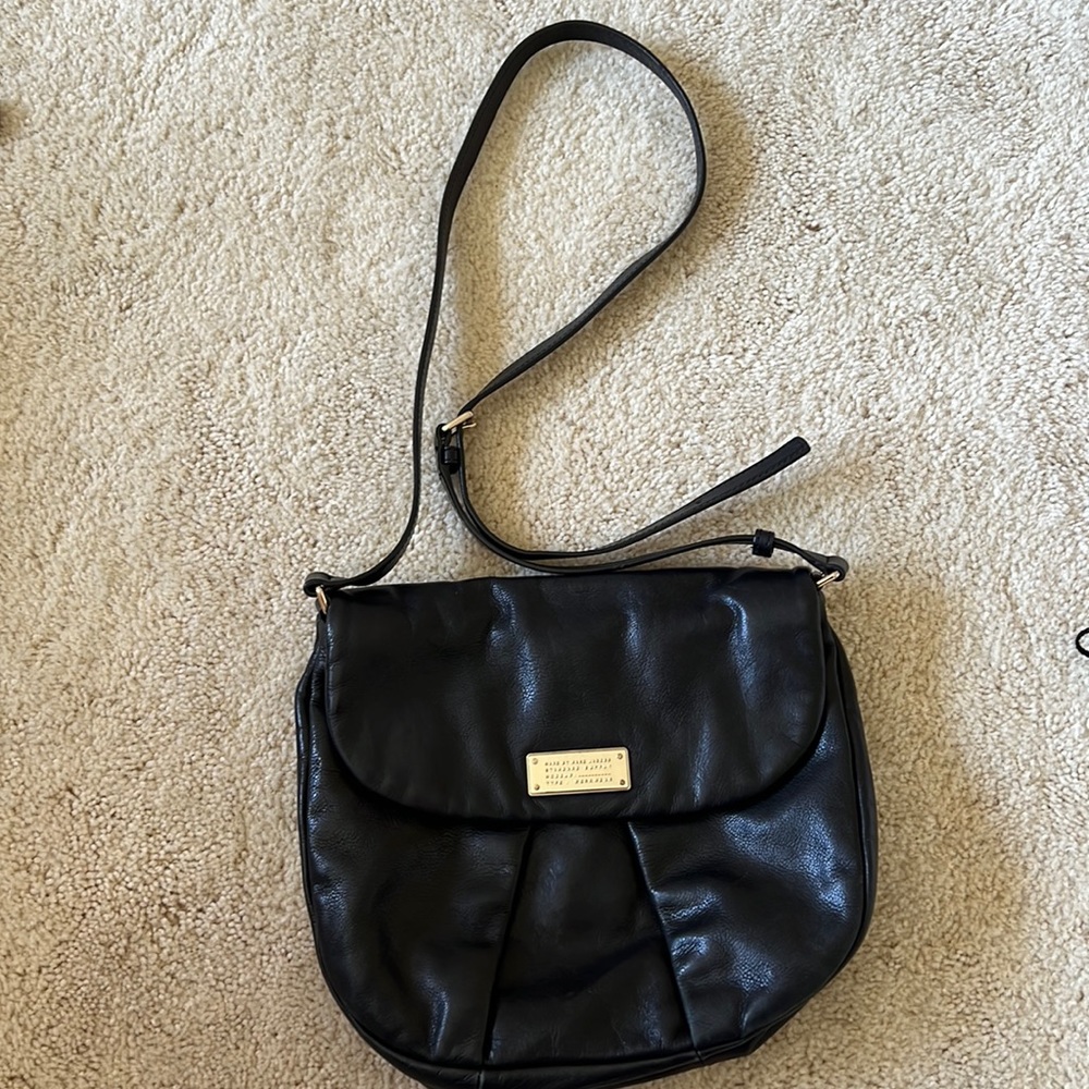 Marc by Marc Jacobs Vintage Midsize Black Pebbled Leather Satchel